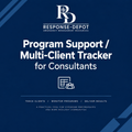 Program Support / Multi-Client Tracker for Consultants — Response-Depot branded product cover