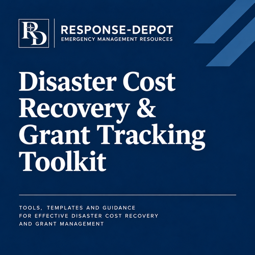 Disaster Cost Recovery & Grant Tracking Toolkit — Response-Depot branded product cover
