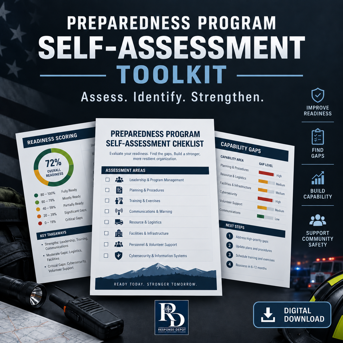 Preparedness Program Self-Assessment Toolkit — Response-Depot branded product cover
